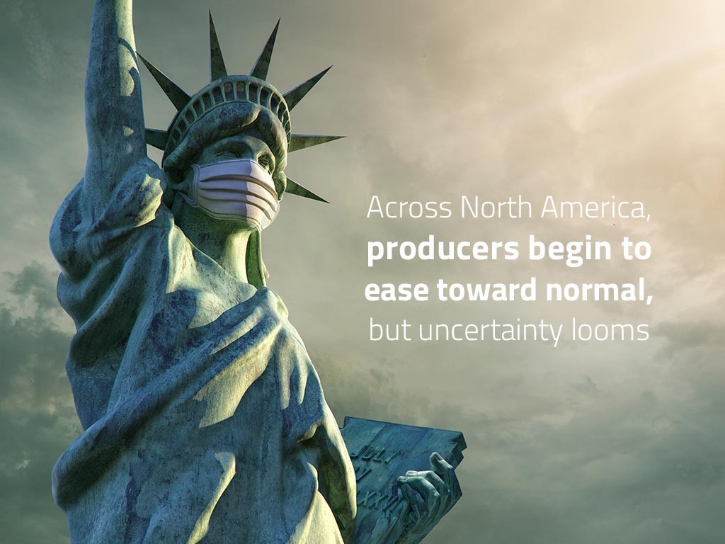 Across North America, producers begin to ease toward normal, but uncertainty looms