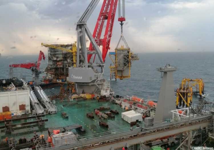 Allseas’s Pioneering Spirit removes topsides for Total’s Tyra redevelopment