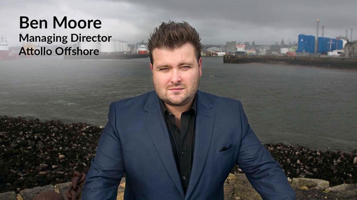 Ben Moore, Managing Director of Attollo Offshore, supplier of propelled and non-propelled accommodation and well service jack up rigs across the offshore energy sector