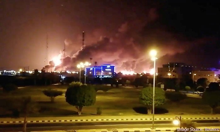 Drones hit Saudi Aramco facilities, fires now under control