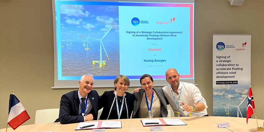 Equinor and Technip Energies enter strategic collaboration for floating wind substructures