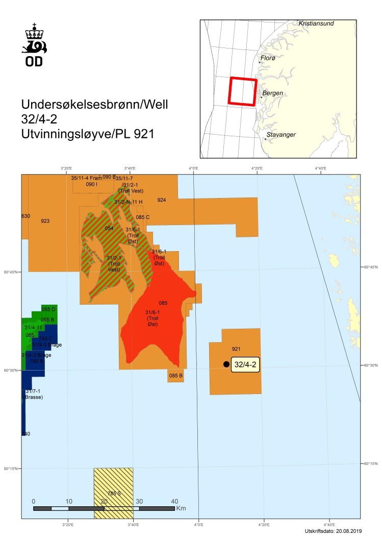 Equinor secures drilling permit for well 32/4-2 in production licence 921