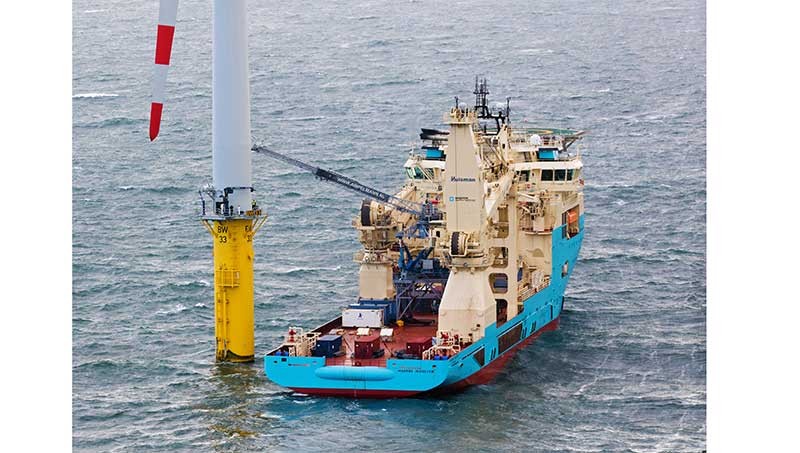 Five new offshore wind contracts for Ampelmann in the North Sea