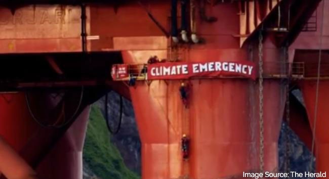 Greenpeace activists 'reboard' after nine BP North Sea oil rig protest arrests