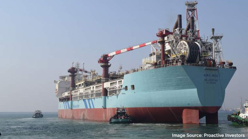 Hurricane Energy Production Vessel Hooks Up To North Sea Oil Field