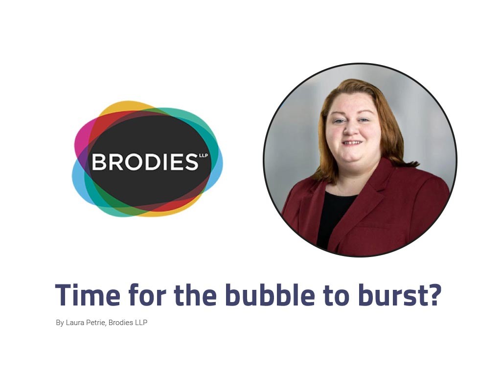 Legal and Finance: Time for the bubble to burst?