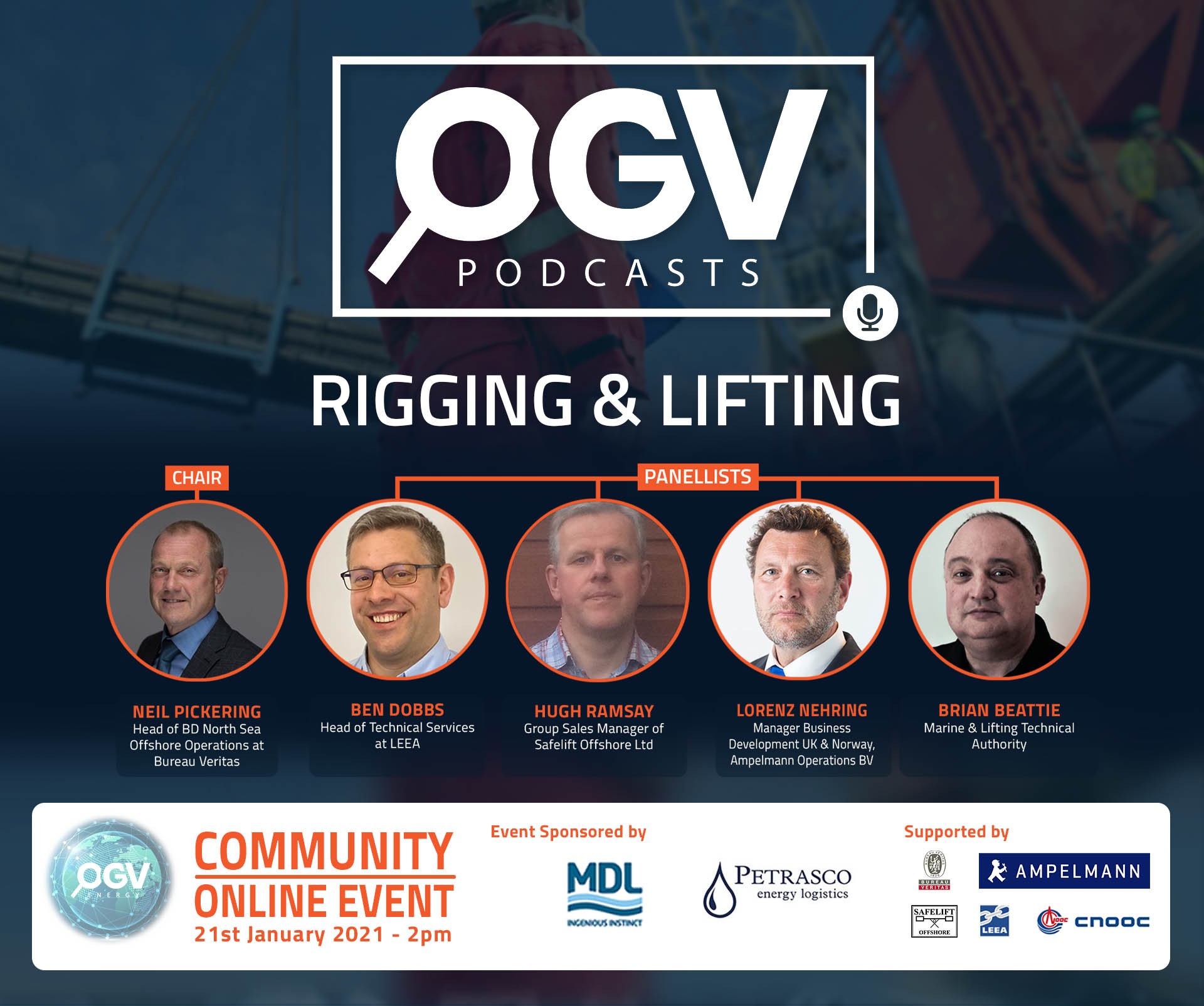 "Lifting and Rigging" OGV Community Online Event - Jan 2021