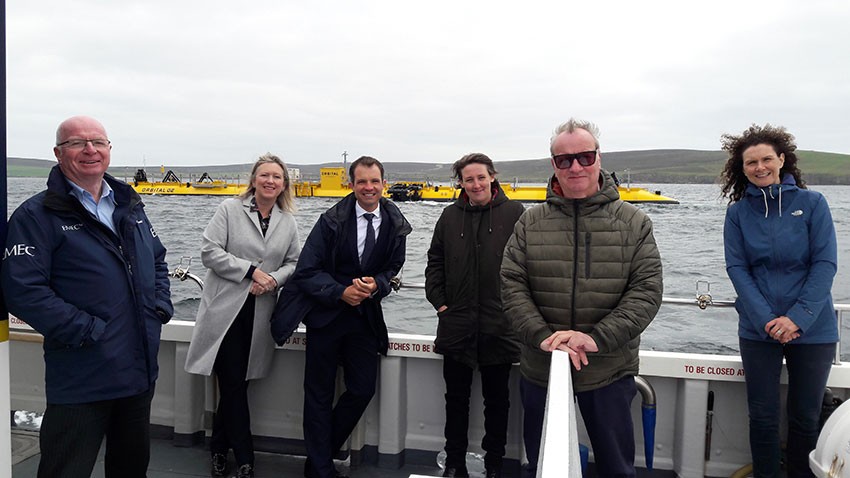 MPs visit EMEC to see evidence of marine energy in action