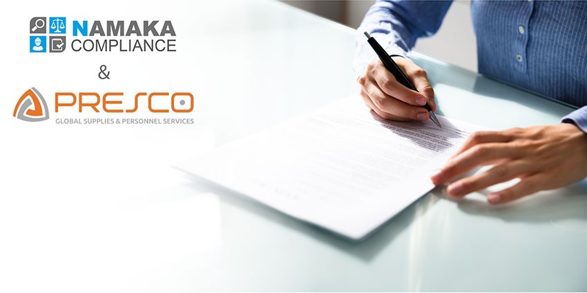 Namaka Compliance signs MOU with Presco to deliver Local Content in Gulf of Mexico and Latin America