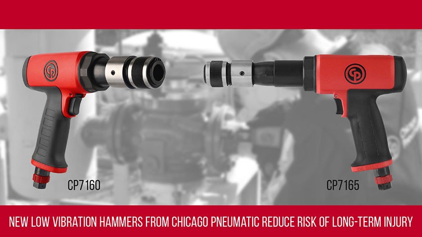 New low vibration hammers from Chicago Pneumatic reduce risk of long-term injury