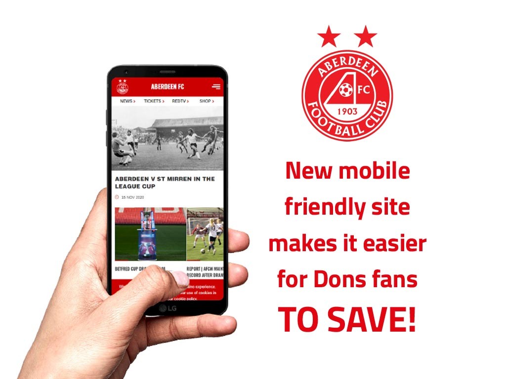 New mobile friendly site makes it easier for Dons fans TO SAVE!