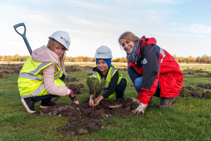 North Star branches out with Aberdeen pupils to create new woodland space