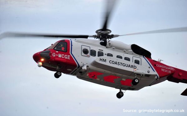 Off-shore oil refinery worker airlifted to Grimsby hospital