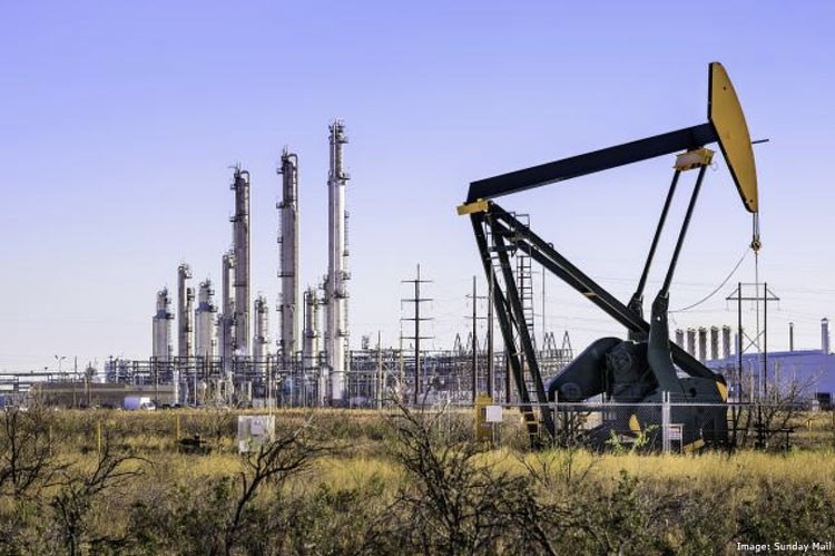 Oil up, near $70 a barrel as demand outlook improves