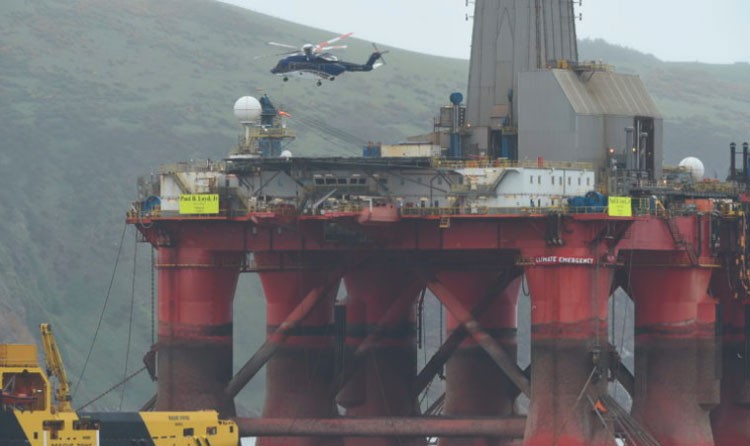 Police have reportedly boarded the Transocean rig