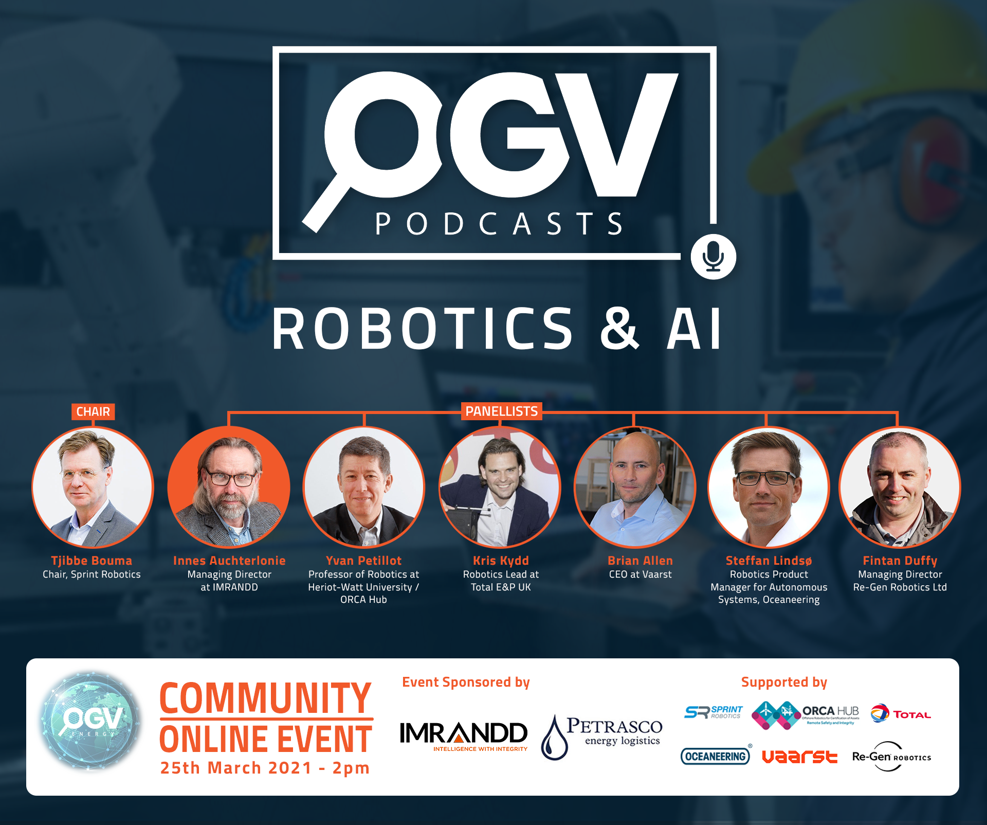 "Robotics & AI in the Energy Sector" OGV Community Online Event - Mar 2021