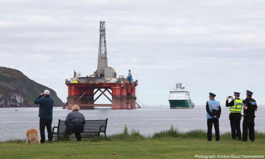 Scottish court asked to jail Greenpeace chiefs over North Sea protest