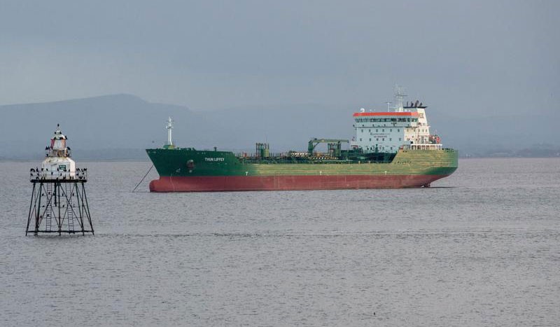 Tanker trouble: Dutch oil ship runs aground in Lough Foyle