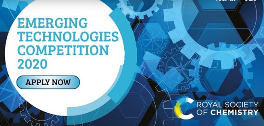 The Royal Society of Chemistry’s Emerging Technologies Competition 2020 welcomes entries